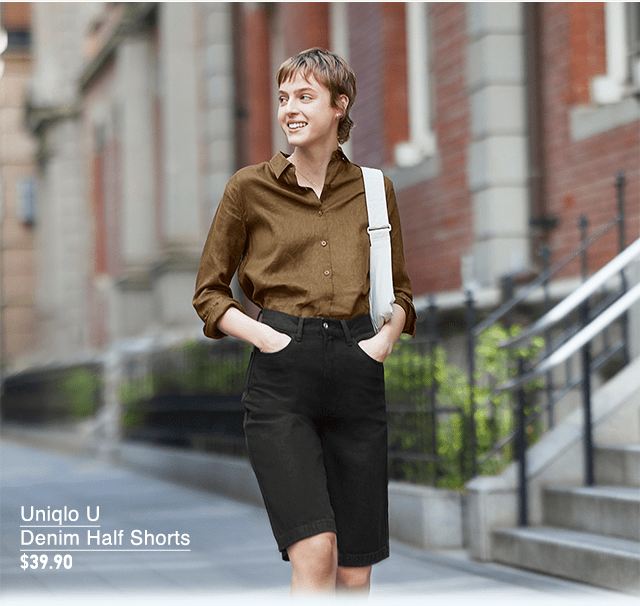 PDP7 - WOMEN UNIQLO U DENIM HALF SHORTS
