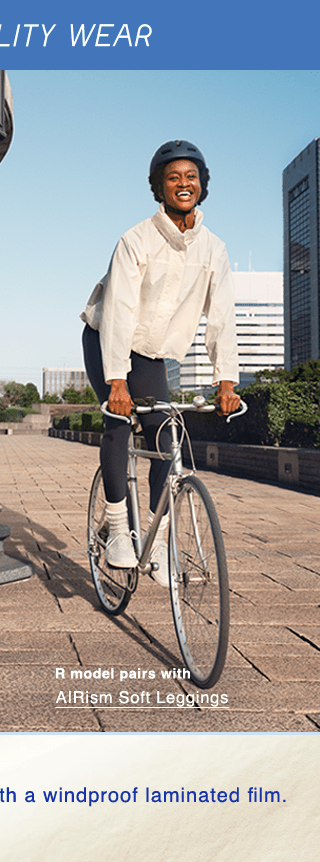 HERO 2 - WOMEN WINDPOOF STAND COLLAR JACKET AND WOMEN AIRISM SOFT LEGGINGS