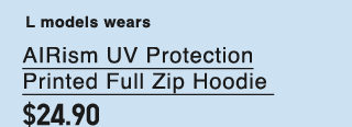 PDP10 - KIDS AIRISM UV PROTECTION PRINTED FULL ZIP HOODIE