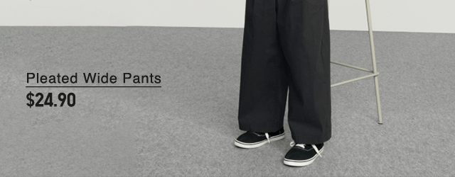 PDP7 - KIDS PLEATED WIDE PANTS