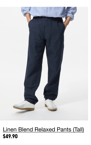 PDP5 - MEN LINEN BLEND RELAXED PANTS