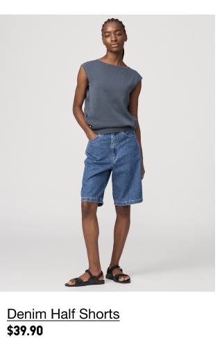 PDP5 - WOMEN DENIM HALF SHORTS