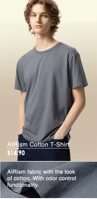 PDP4 - MEN AIRISM COTTON T-SHIRT