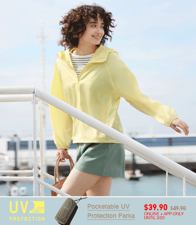 HERO - WOMEN AND MEN POCKETABLE UV PROTECTION PARKA