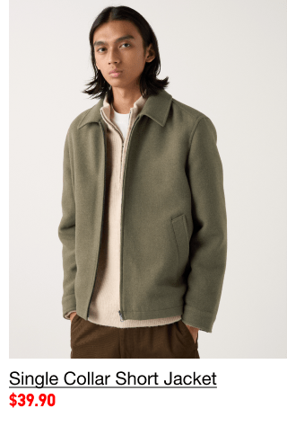 PDP2 - MEN SINGLE COLLAR SHORRT JACKET