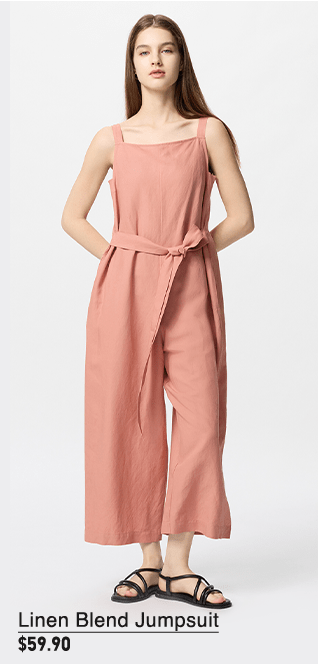 PDP10 - WOMEN LINEN BLEND CAMISOLE DRESS