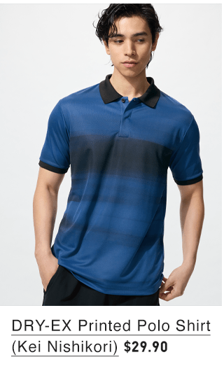 PDP1 - MEN DRY-EX STRIPED POLO SHIRT ADAM SCOTT