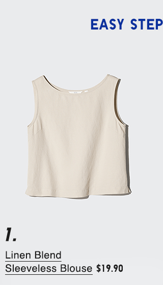 PDP1 - WOMEN LINEN BLEND SLEEVELESS BLOUSE