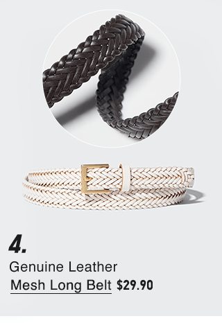 PDP4 - GENUINE LEATHER MESH LONG BELT
