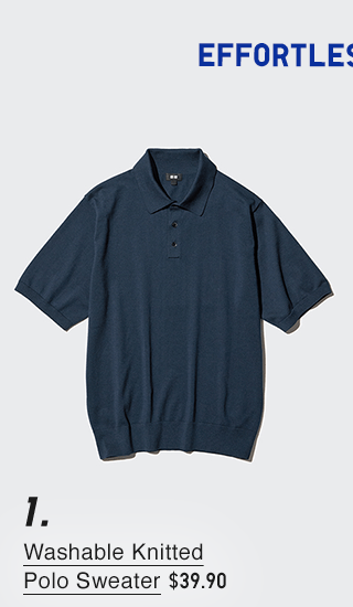 PDP5 - MEN WASHABLE KNITTED POLO SWEATER