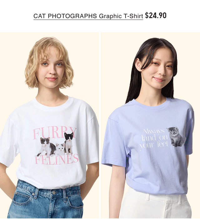 PDP 1 - CAT PHOTOGRAPHS GRAPHIC T-SHIRT