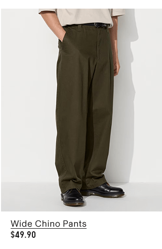 PDP4 - MEN WIDE CHINO PANTS