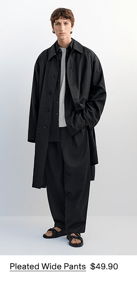 upj0pleated0wide0pants