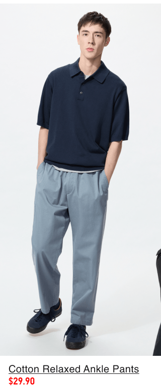 pdp4m0cotton0relaxed0ankle0pants