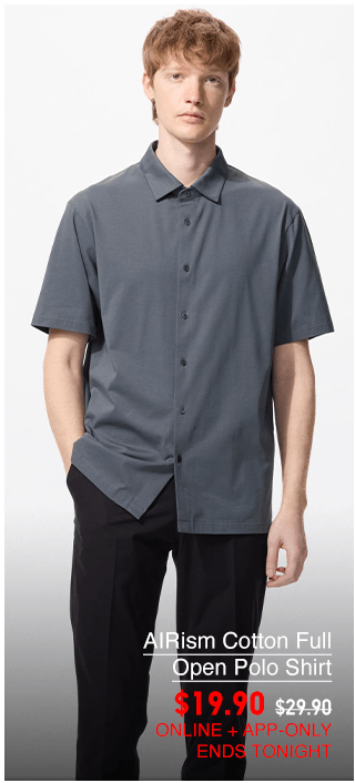 pdp4m0airism0cotton0full0open0polo0shirt