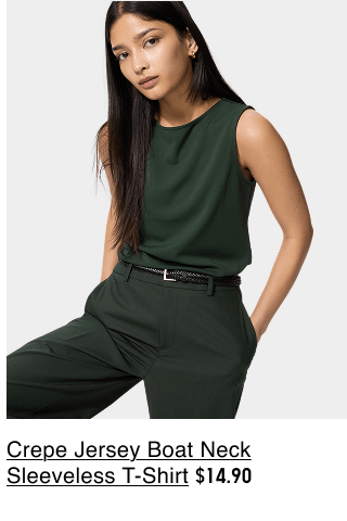 product2women0crepe0jersey0boat0neck0sleeveless0tshirt