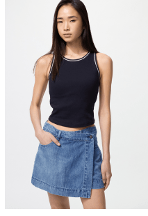product3women0drapey0denim0skort