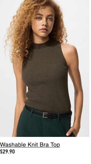 product3women0washable0knit0bra0top