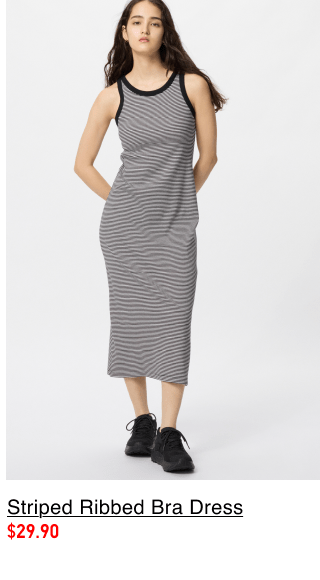 product4women0striped0ribbed0bra0dress