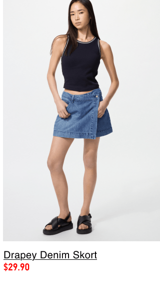 product8women0drapey0denim0skort