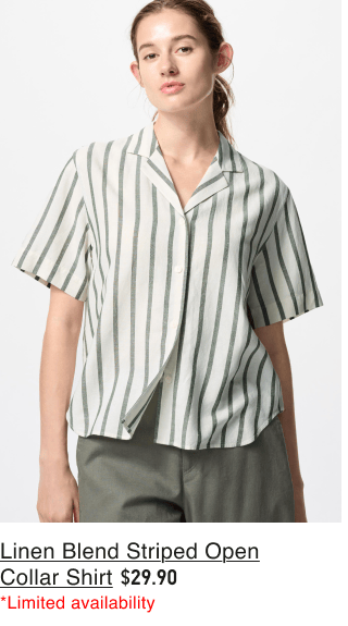 product2women0linen0blend0striped0open0collar0shirt