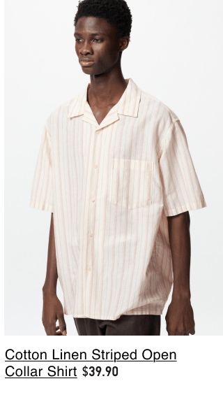 product3men0cotton0linen0open0collar0shirt
