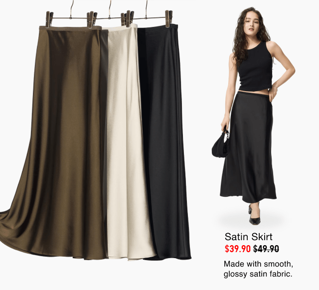hero0women0satin0skirt