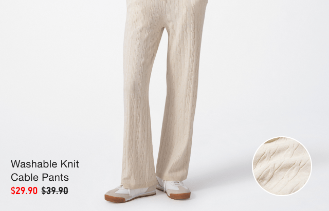 hero2women0washable0knit0cable0pants