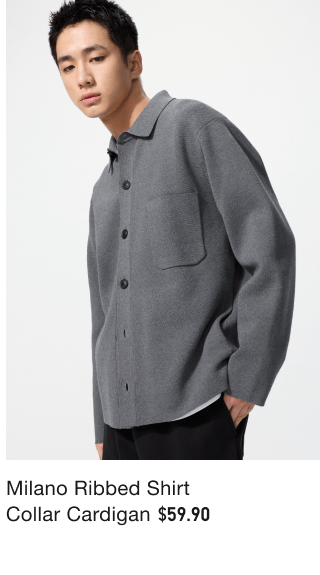 product7men0milano0ribbed0shirt0collar0cardigan
