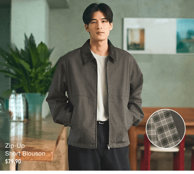product1men0zipup0short0blouson