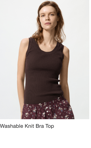 product5women0washable0knit0bra0top