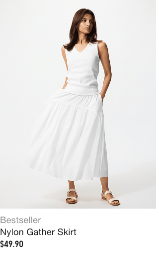 product5women0nylon0gather0skirt