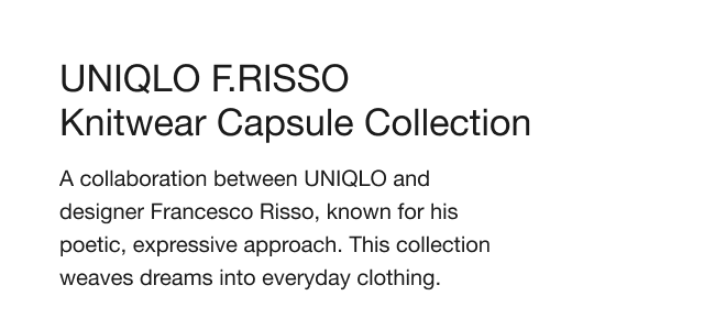 hero0sub0uniqlo0frisso0knitwear0collection
