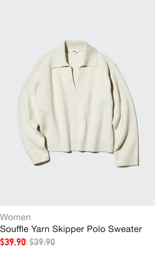 product3women0souffle0yarn0skipper0polo0sweater