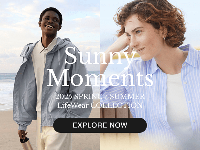 BANNER 2025 SPRING SUMMER LIFEWEAR COLLECTION. EXPLORE NOW.