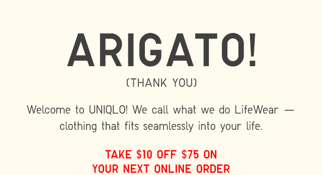 HEADER - ARIGATO! (THANK YOU)