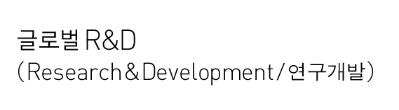 글로벌 R&D (Research&Development/연구개발)