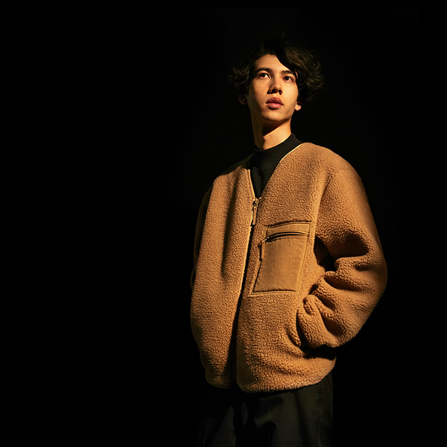 Fleece cardigan