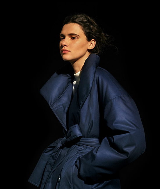 Reversible down coat