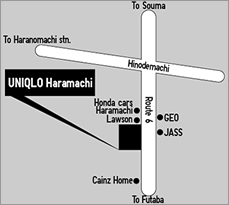 UNIQLO Haramachi map