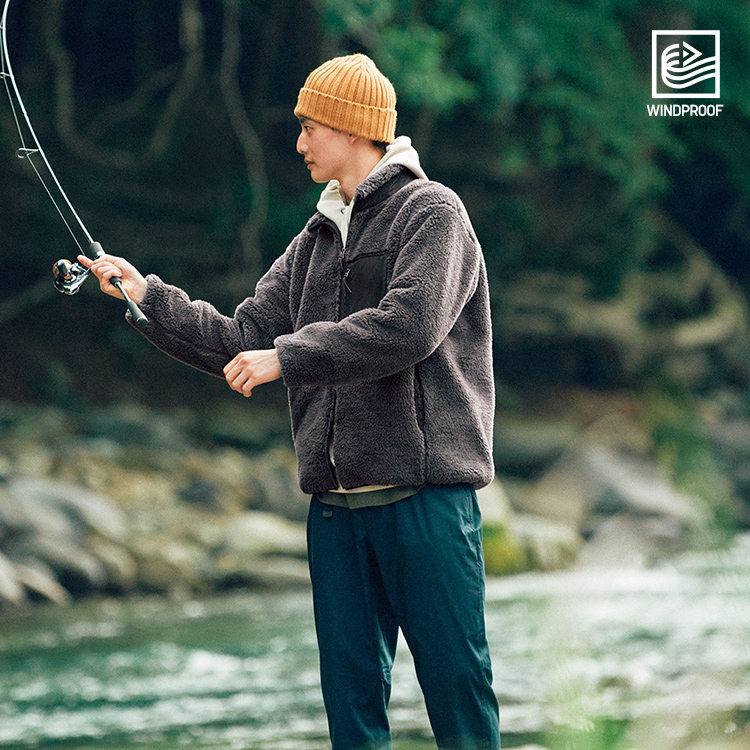 Windproof Fleece Long-Sleeve Full-Zip Jacket