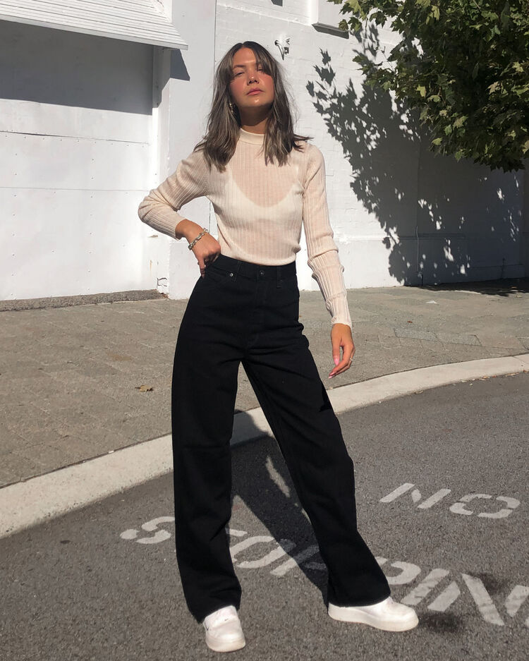 Uniqlo u sales high rise jeans