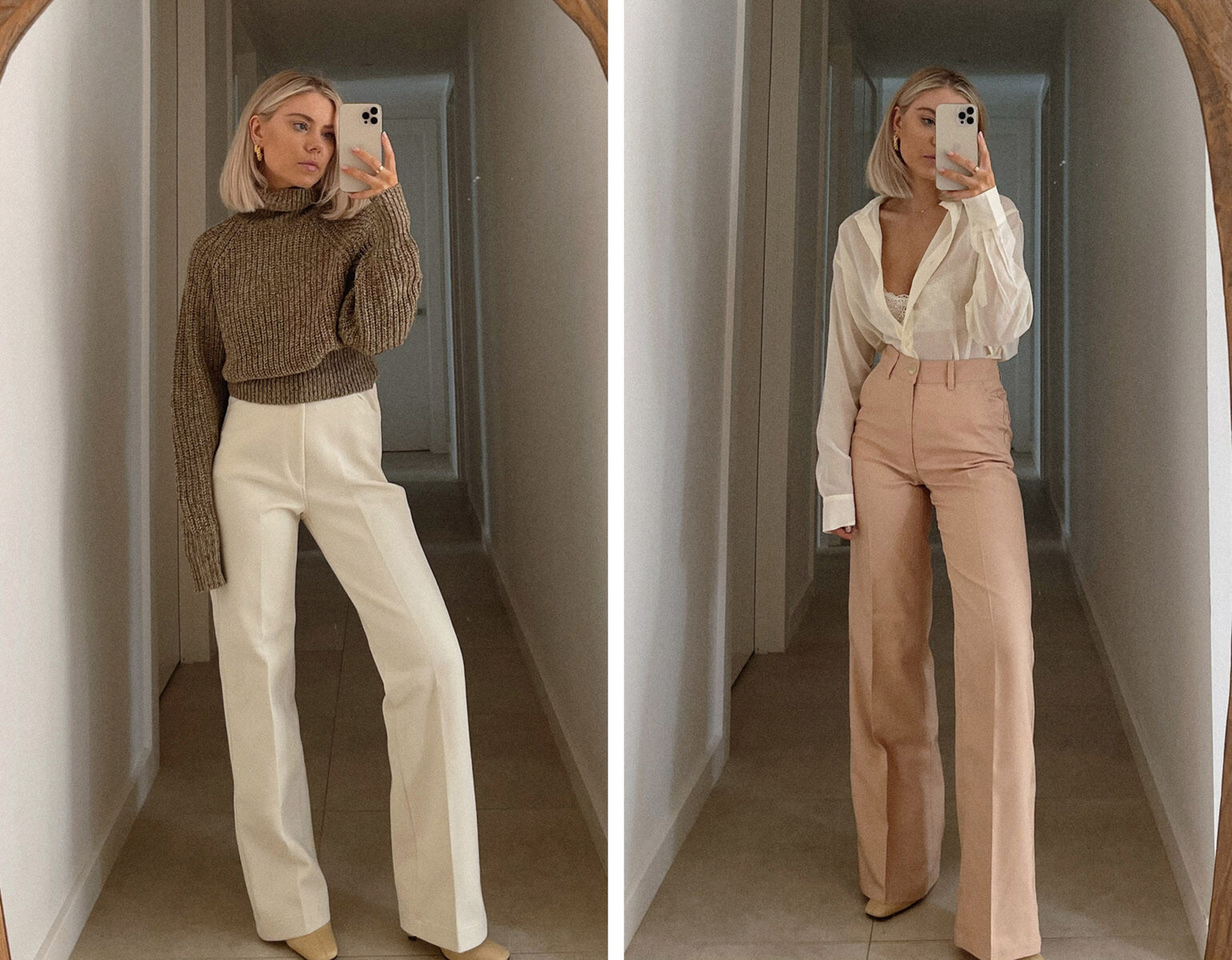 uniqlo u twill wide pants