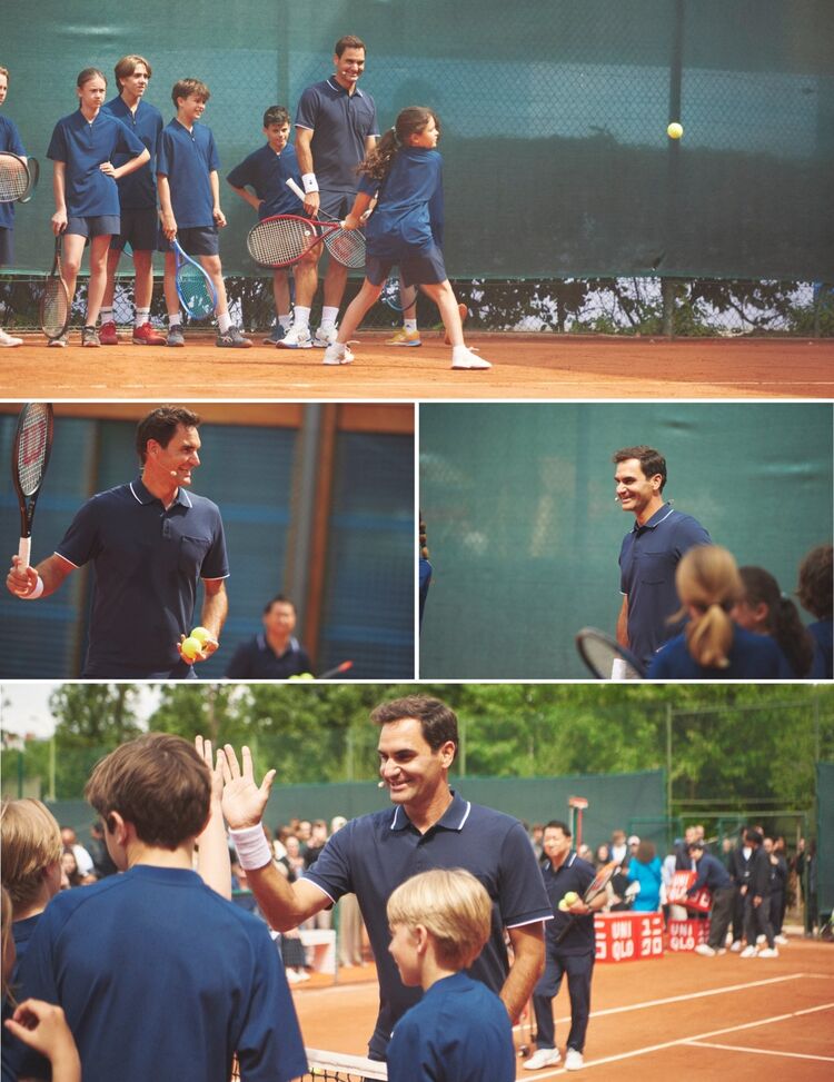 Federer brought the spirit of the collection to life.
