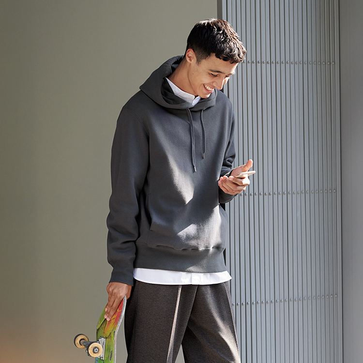 スウェットプルパーカ