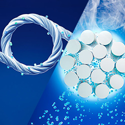 Chất liệu đặc biệt được làm từ sợi vải siêu mảnh nhanh chóng thấm hút mồ hôi và khô ngay lập tức.