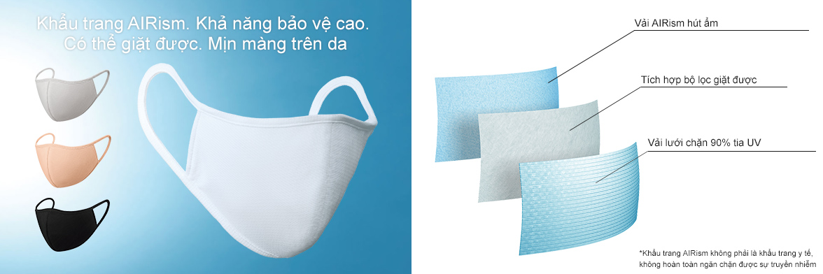 KHẨU TRANG AIRism (3 cái)