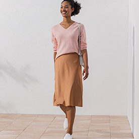 Clothes combining comfort and style.