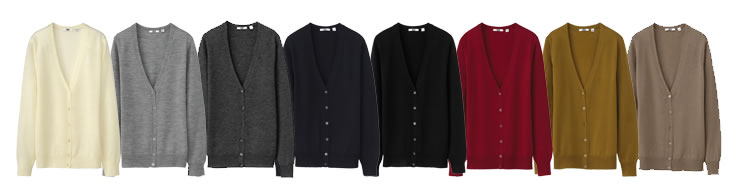 超精紡 Merino V領開胸毛衣 [長袖]