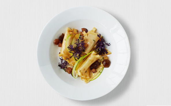 Broken Pasta with Squash and Chestnuts